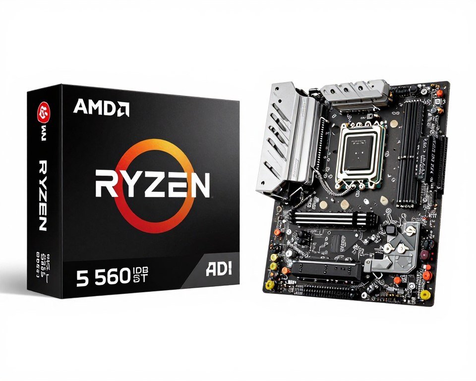 AMD Ryzen 5 5600 CPU and motherboard combo