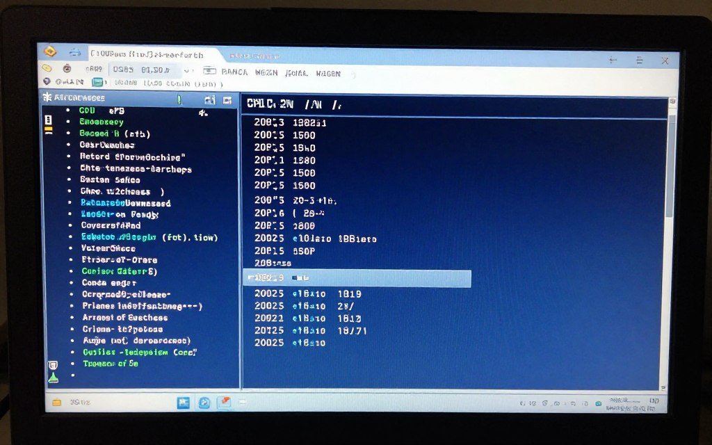 BIOS overclocking menu showing CPU frequency and voltage adjustments