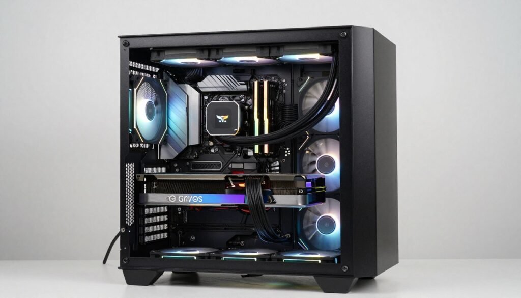 Balanced gaming PC build with optimal CPU-GPU combination Balanced gaming PC build with optimal CPU-GPU combination