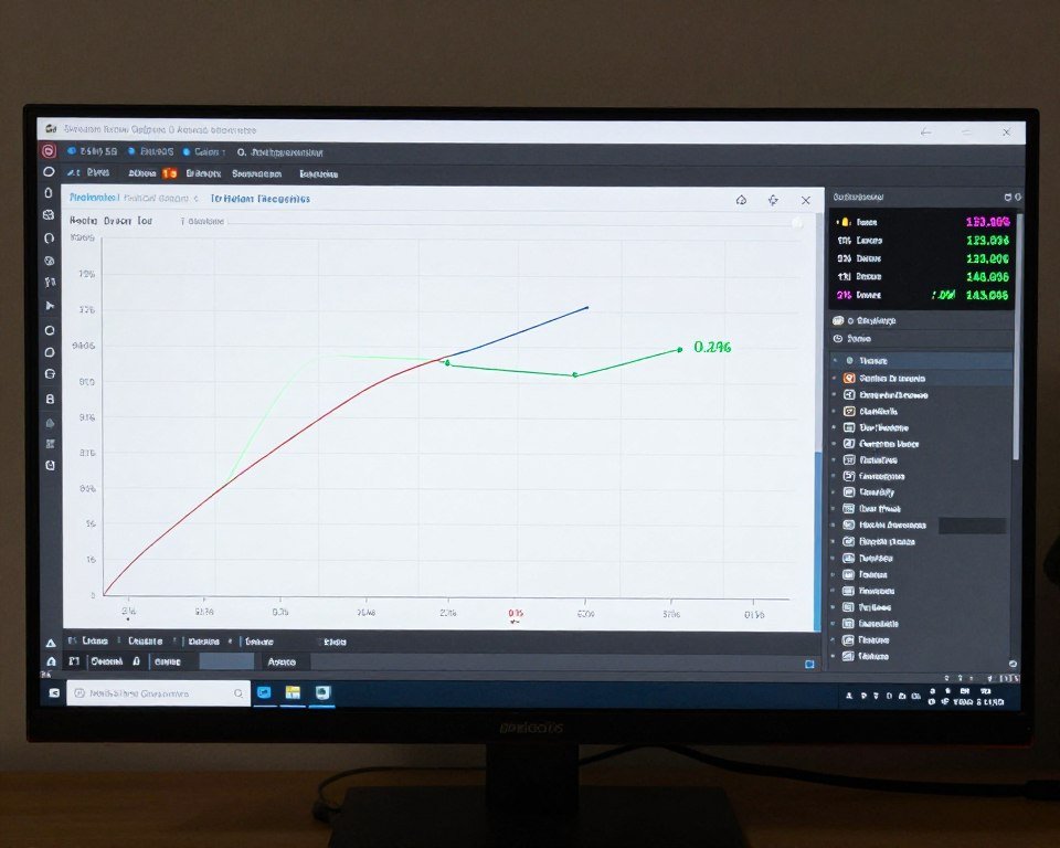 Benchmarking software showing frame time graph and performance metrics