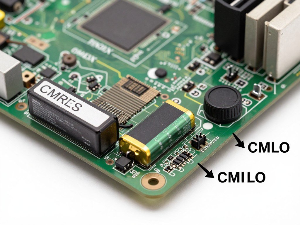 CMOS battery location on motherboard