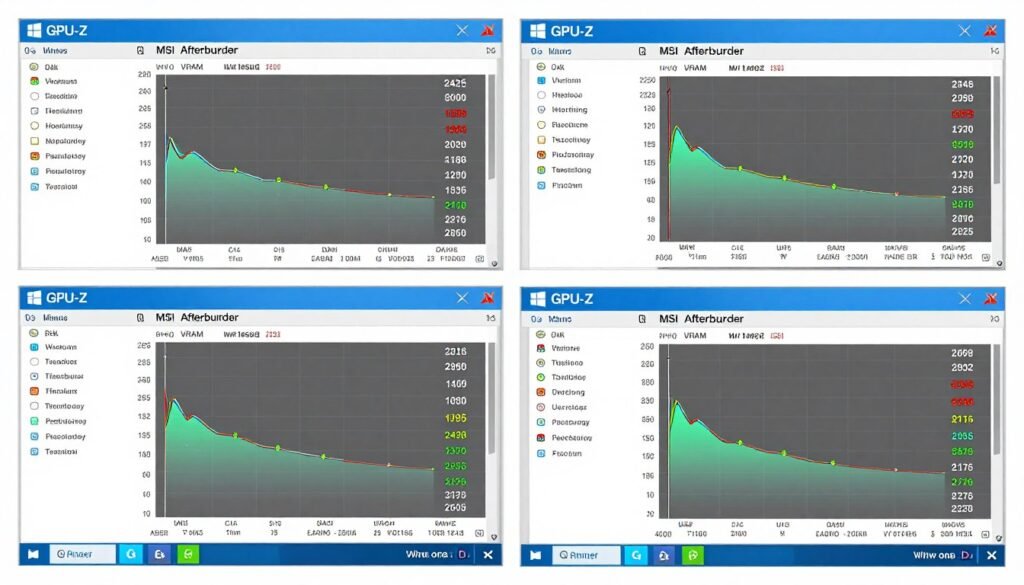 Comparison of GPU monitoring tools interfaces