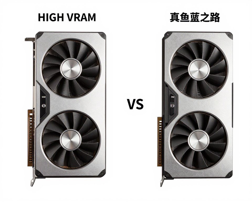 Comparison of GPU specs showing power vs memory balance
