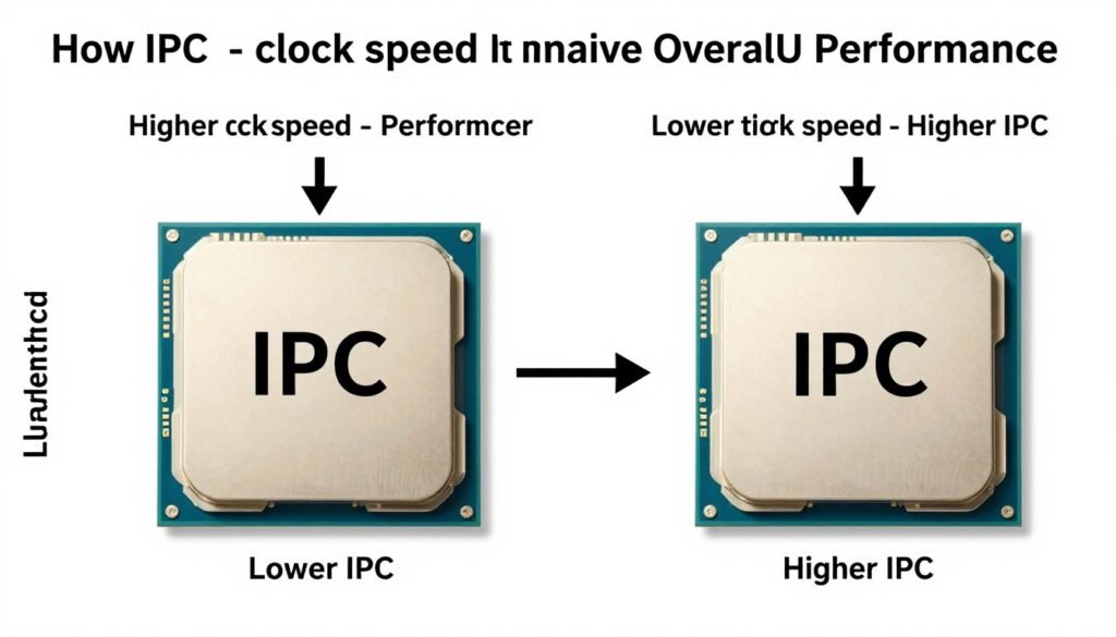 Comparison of IPC and clock speed impact on CPU performance Comparison of IPC and clock speed impact on CPU performance
