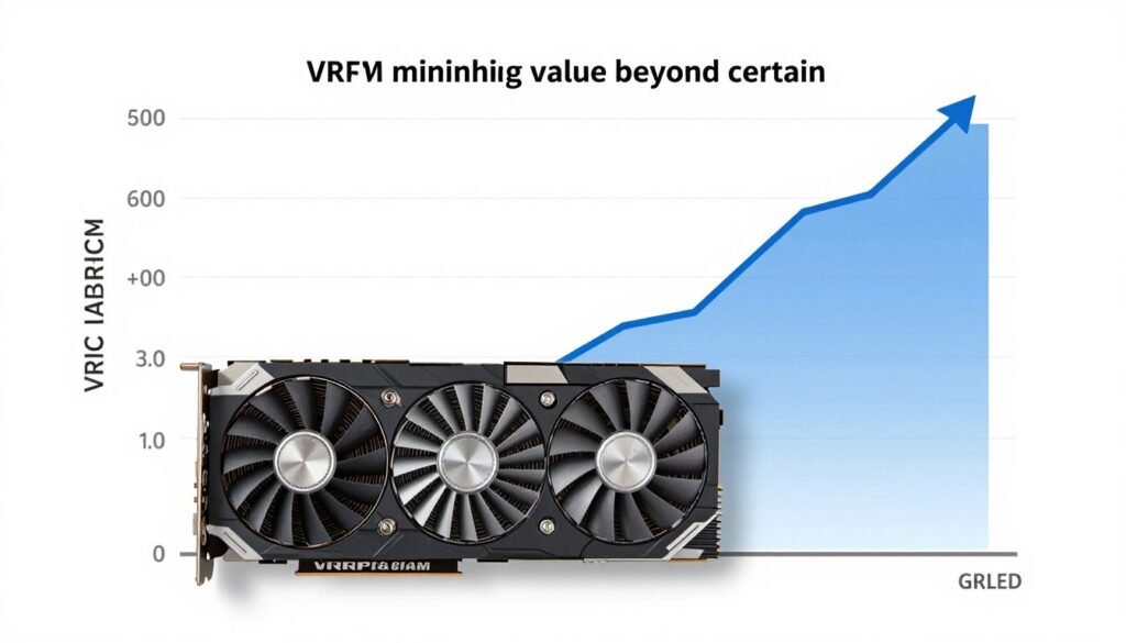 Cost vs VRAM capacity chart showing diminishing returns