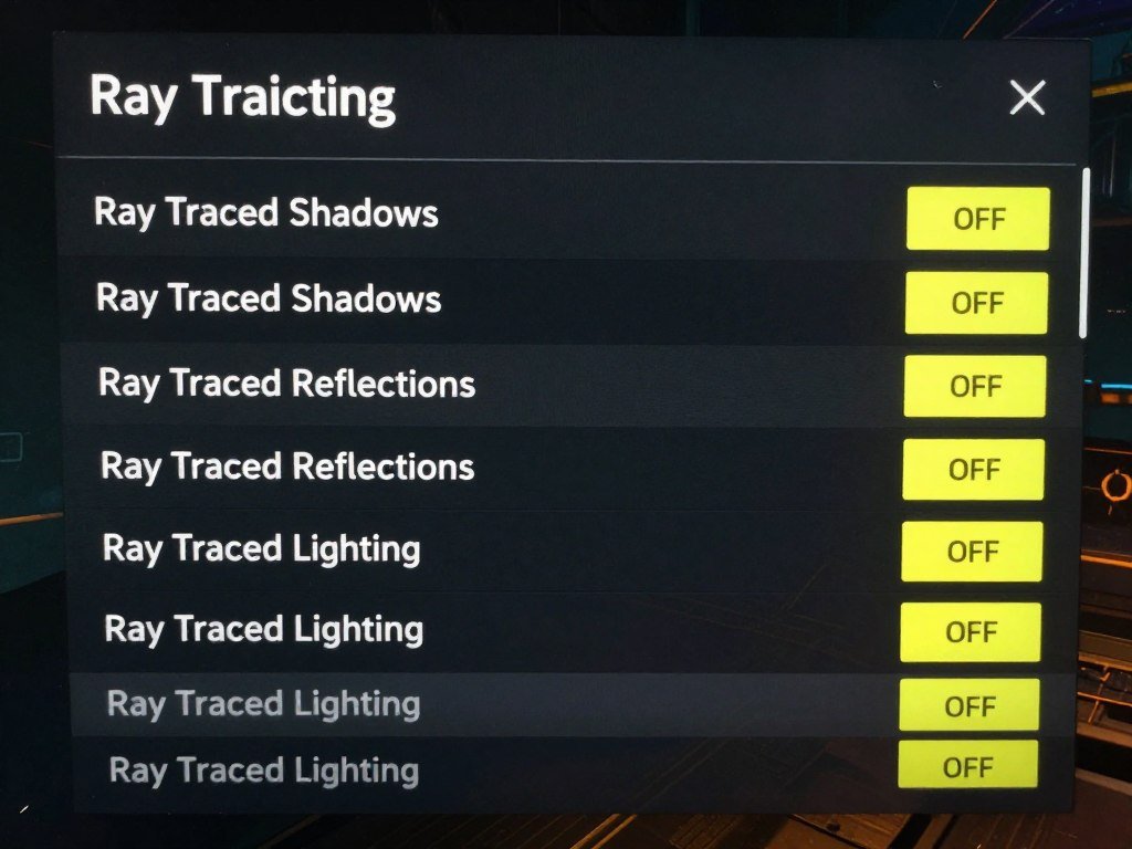 Cyberpunk 2077 ray tracing settings disabled for better CPU performance