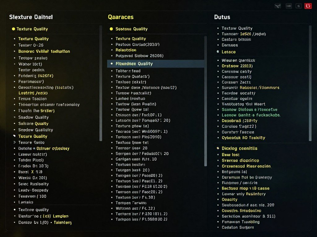 Cyberpunk 2077 texture and shadow quality settings