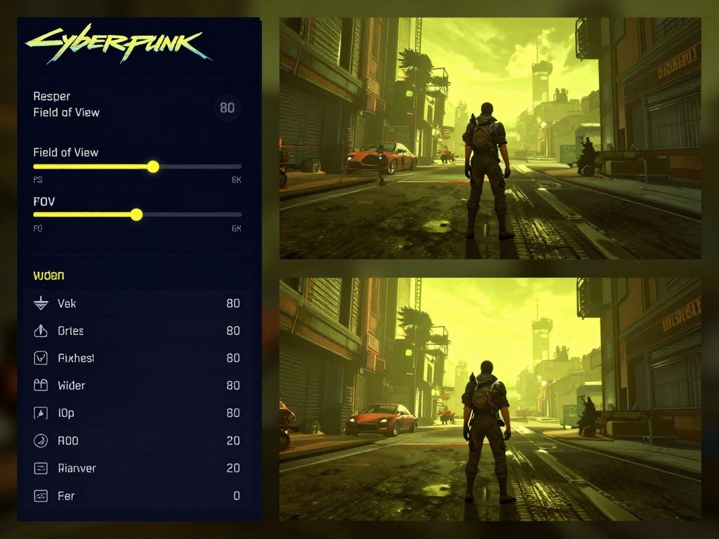 Field of view setting slider in Cyberpunk 2077