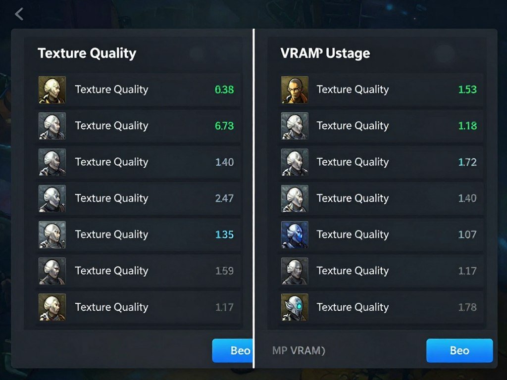 Graphics settings menu showing texture quality slider