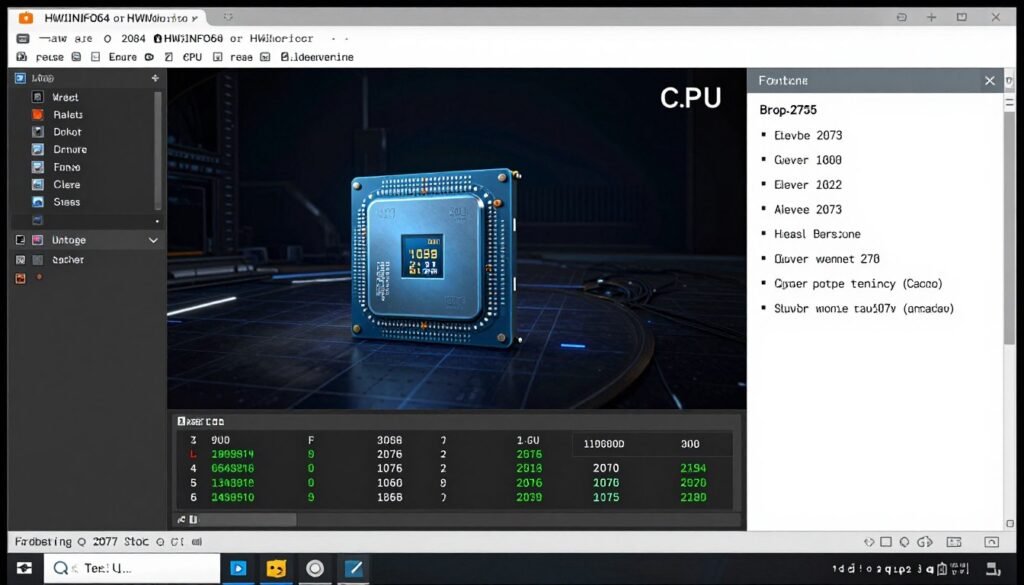HWMonitor showing CPU temperatures during gaming