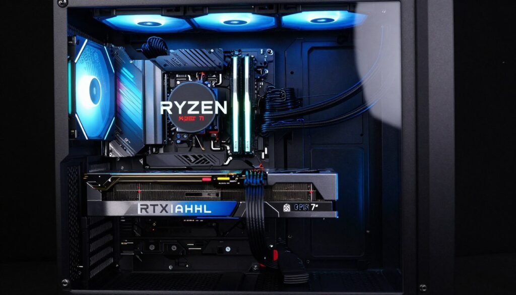 High-performance budget gaming PC build with modern components