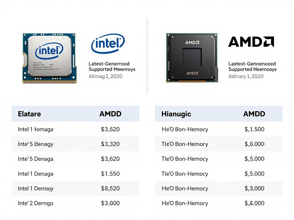 Intel and AMD processor comparison memory support