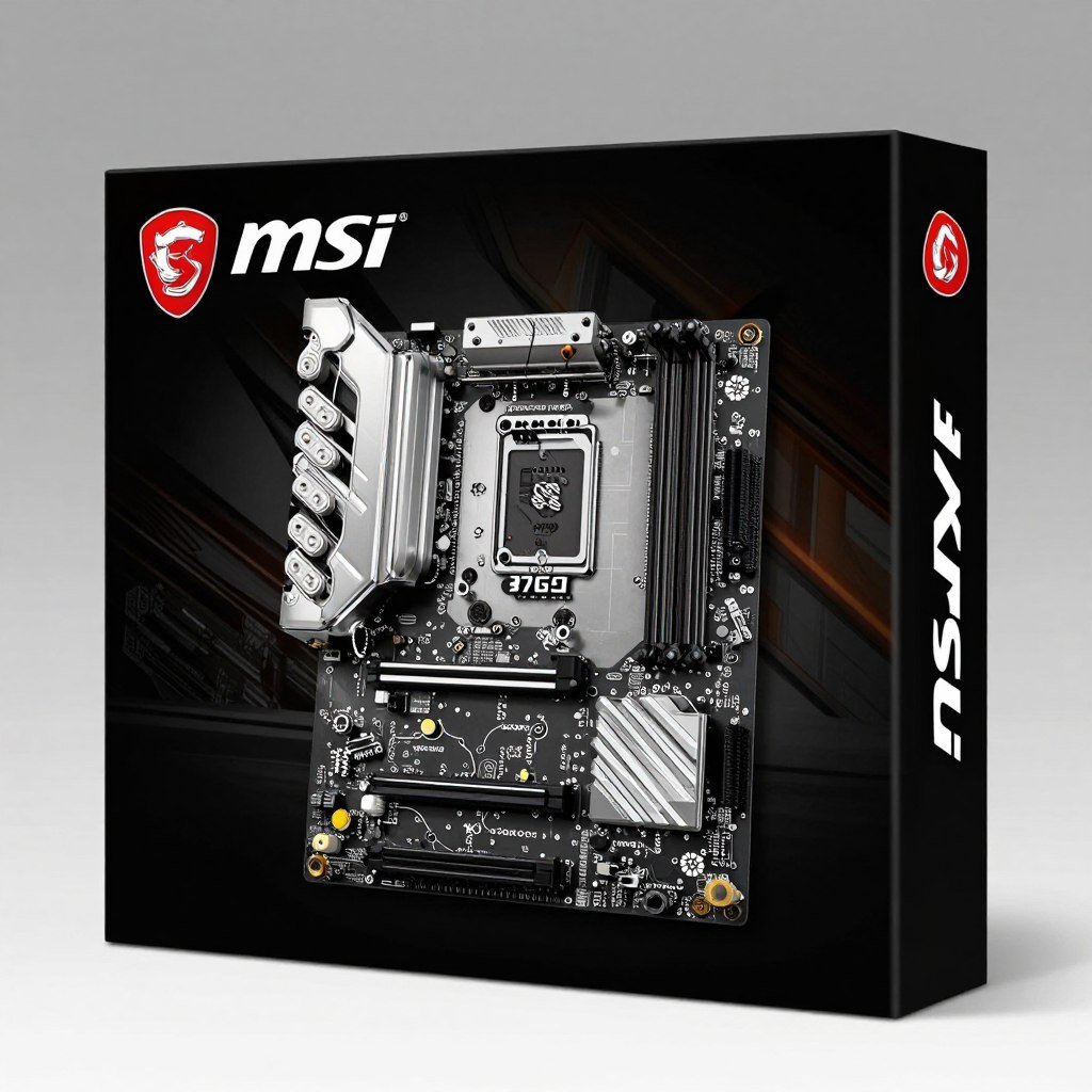 MSI B760M motherboard in retail packaging
