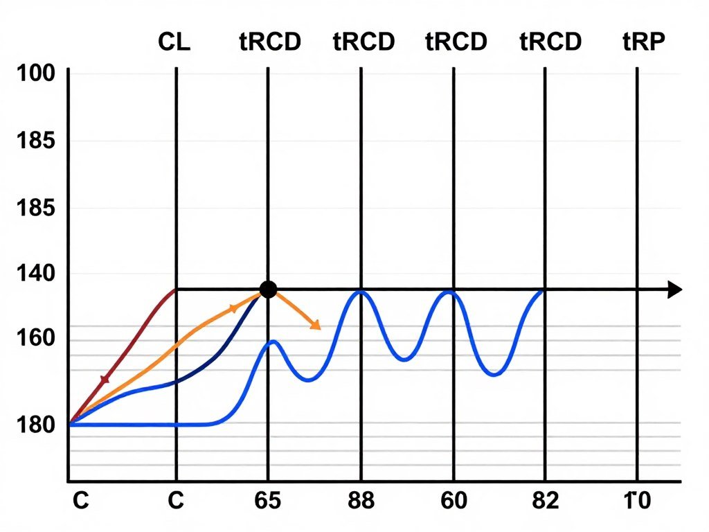Memory timing sequence visualization