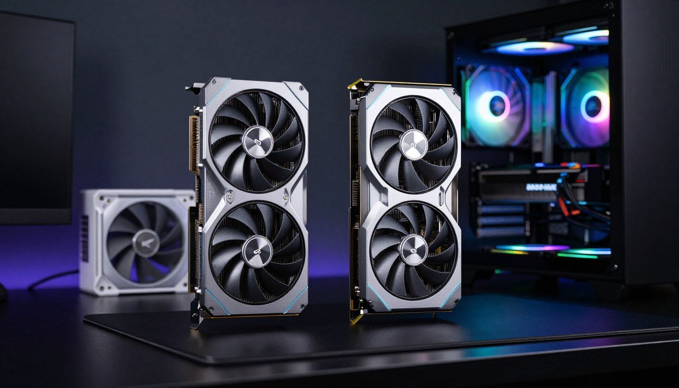 Mid-Range PC Build comparison between RTX 5070 and RX 8800 XT graphics cards