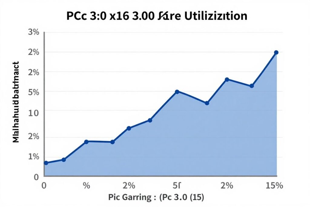 Mid-range GPU PCIe bandwidth usage graph