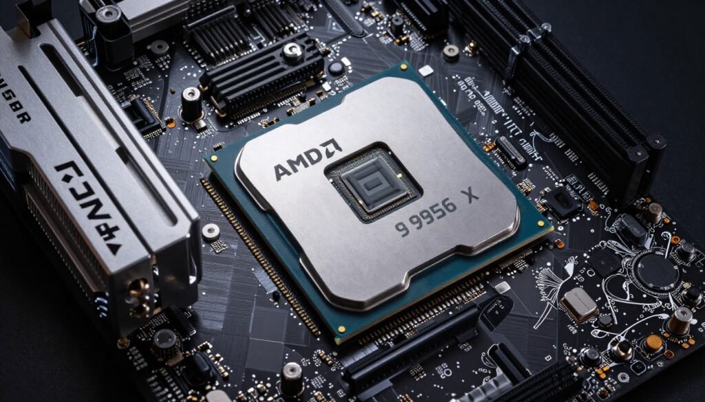 Modern AMD Ryzen 9000 series processor with AM5 motherboard