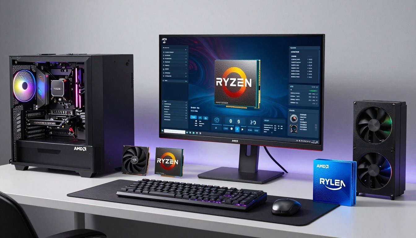 Modern AMD and Intel APU processors with integrated graphics gaming on a desktop computer in 2026