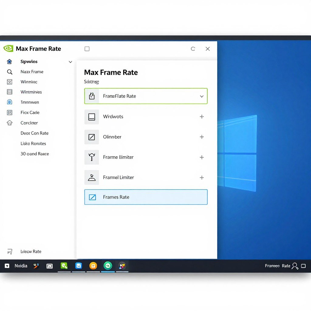 NVIDIA Control Panel frame rate limiter settings
