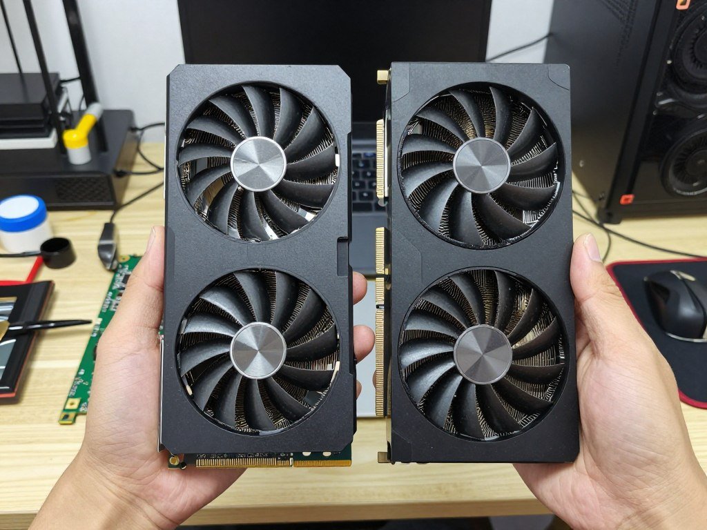 PC builder comparing two different graphics cards
