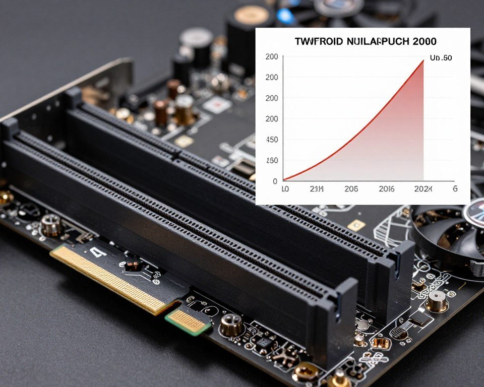 PCIe 5.0 slot with bandwidth comparison chart