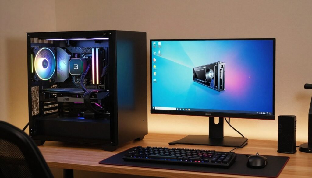 Perfect balanced gaming setup with matched components