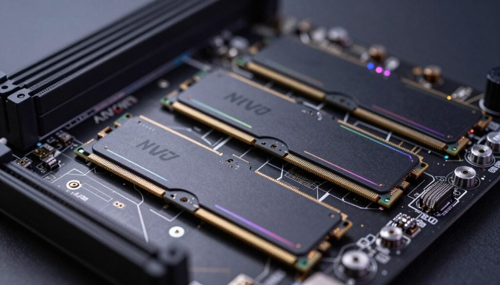 RAM and storage components for PC system balance