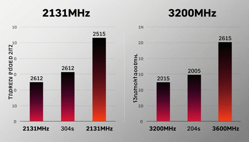 RAM speed comparison showing performance difference in Cyberpunk 2077