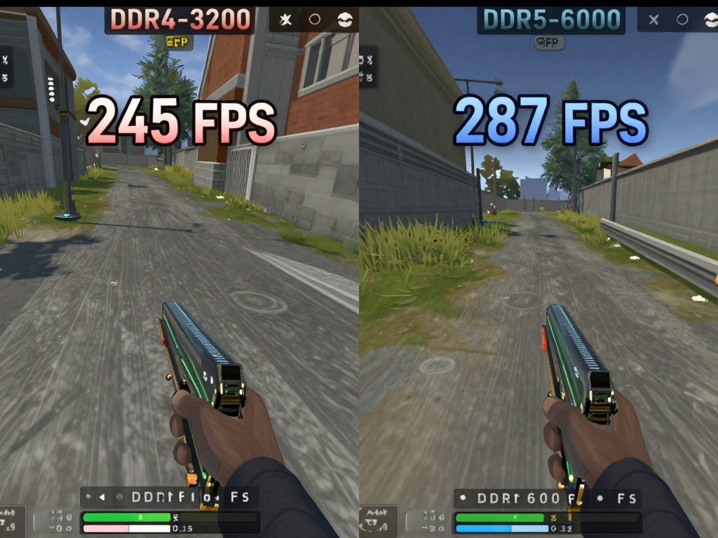 RAM speed comparison showing performance impact on gaming FPS