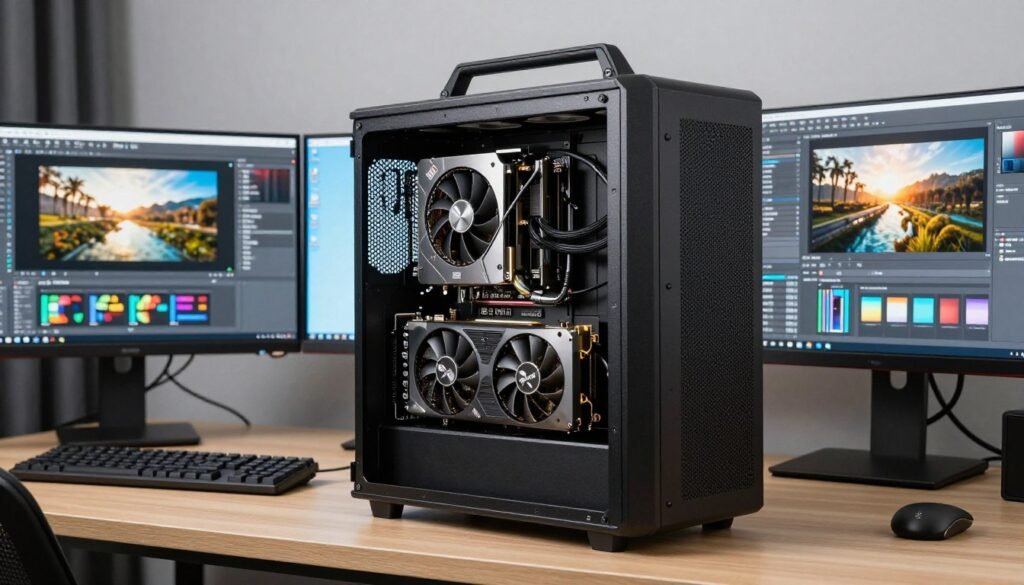 RTX 5090 installed in a professional workstation