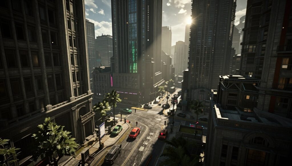 Screenshot from The Matrix Awakens UE5 demo showcasing Nanite and Lumen technologies Screenshot from The Matrix Awakens UE5 demo showcasing Nanite and Lumen technologies