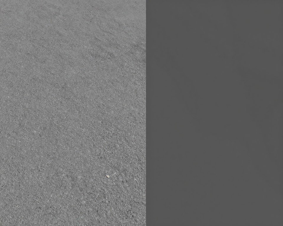 Side-by-side texture quality comparison in game