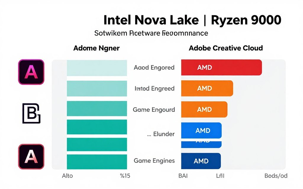Software optimization comparison showing performance across different applications Software optimization comparison showing performance across different applications