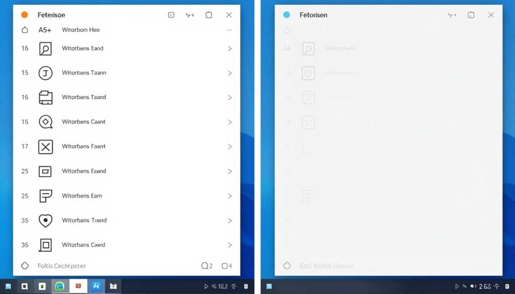 System tray showing reduced number of icons after startup optimization