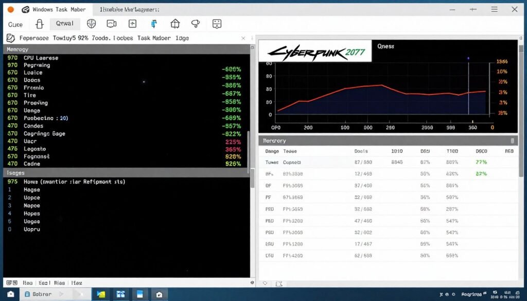 Task Manager showing persistent CPU bottleneck even after optimizations