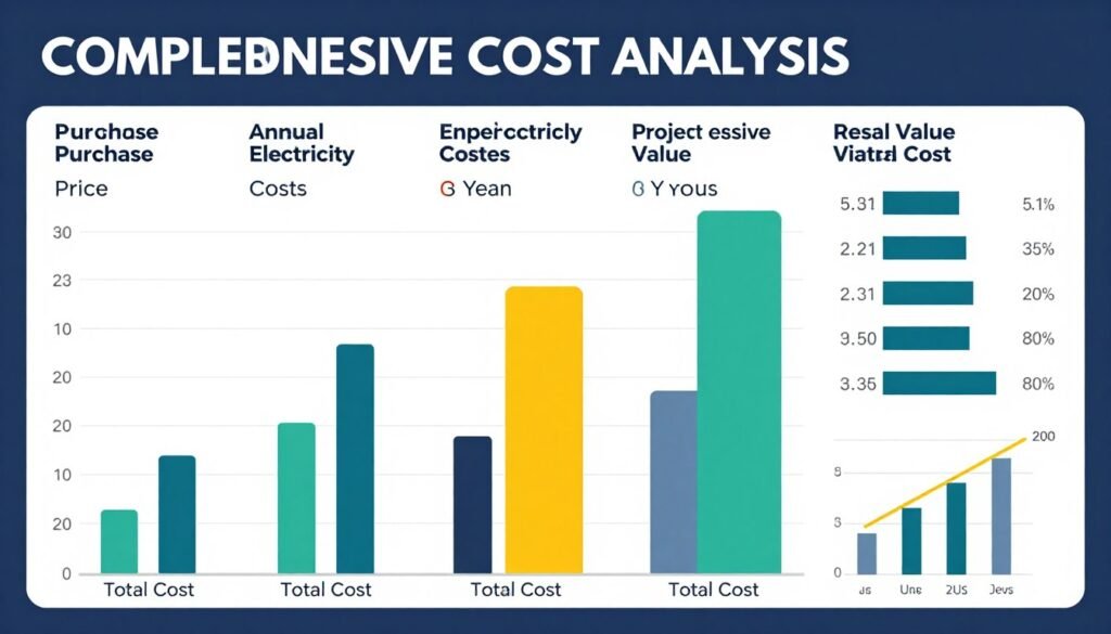 Total cost of ownership comparison including power consumption and resale value