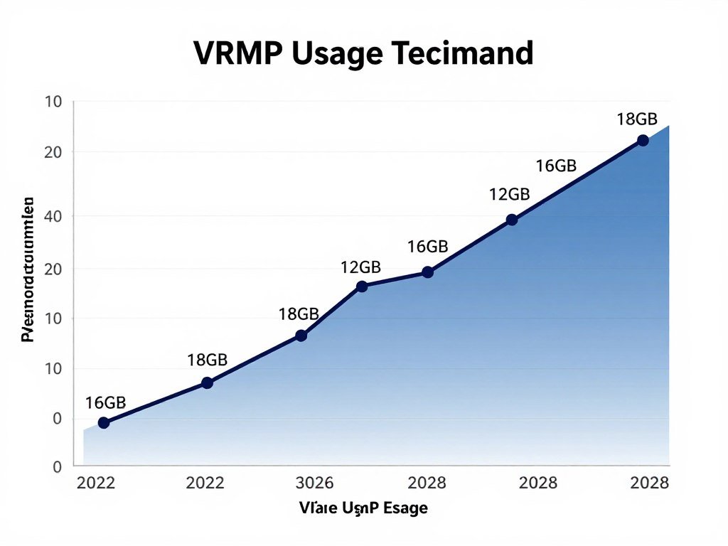 VRAM usage trends chart showing increasing memory requirements in modern games