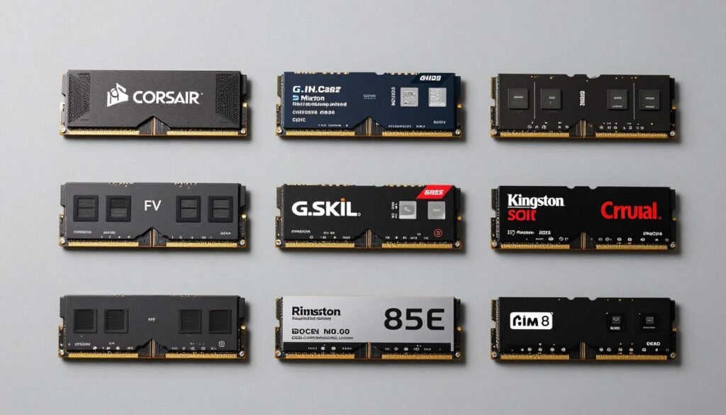 Various RAM brands and models comparison