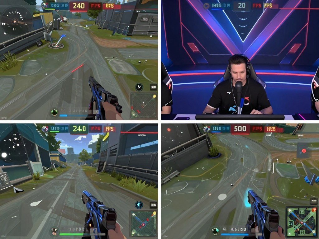 Visual comparison showing reduced input lag at 500 FPS vs 240 FPS in Valorant