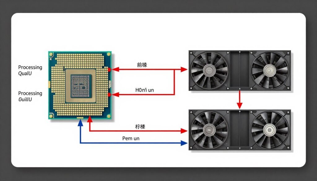 Visual representation of CPU and GPU processing pipeline showing bottleneck points affecting frame delivery