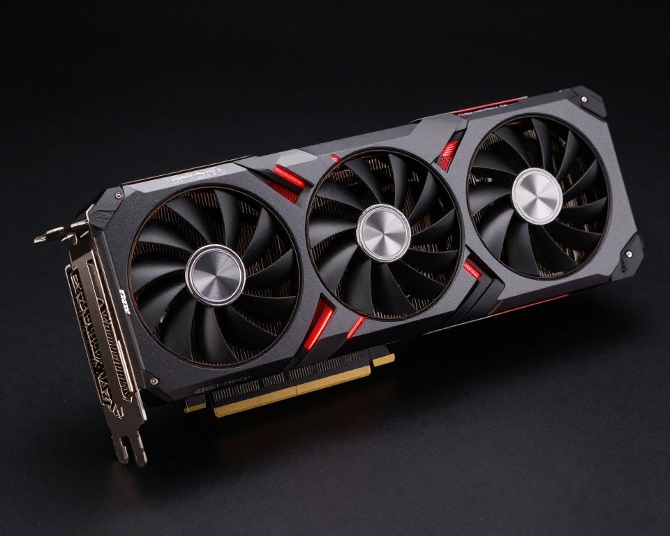 AMD Radeon RX 7800 XT graphics card with red accent lighting