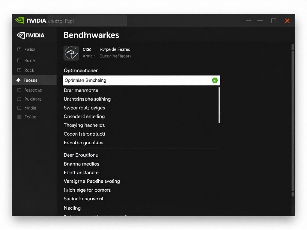 Benchmark testing Nvidia settings configuration
