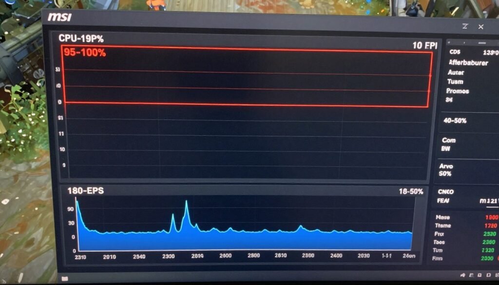 CPU bottleneck in 1080p high refresh rate gaming scenario