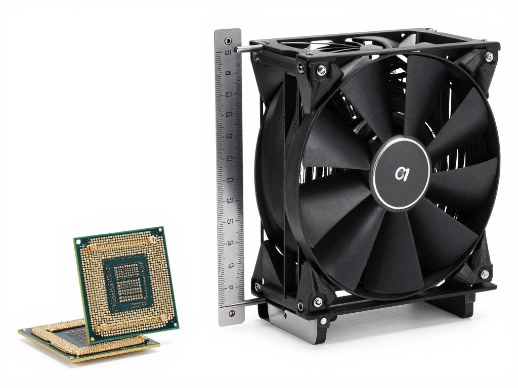 CPU cooler clearance measurement with RAM installed