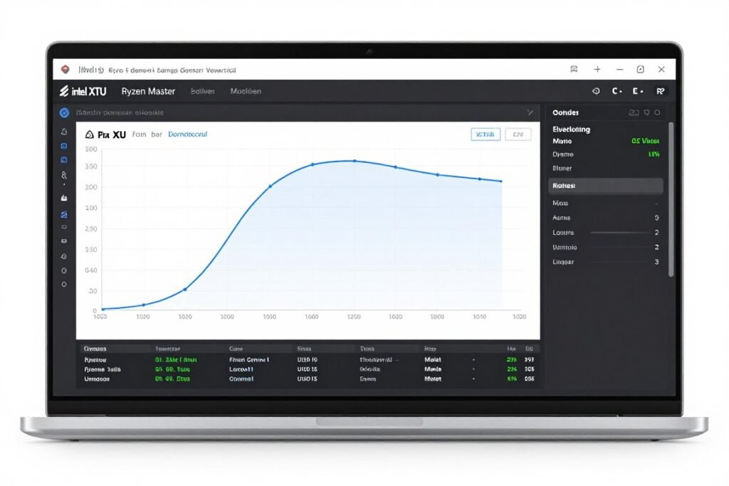 CPU overclocking interface showing clock speed and timing configurations