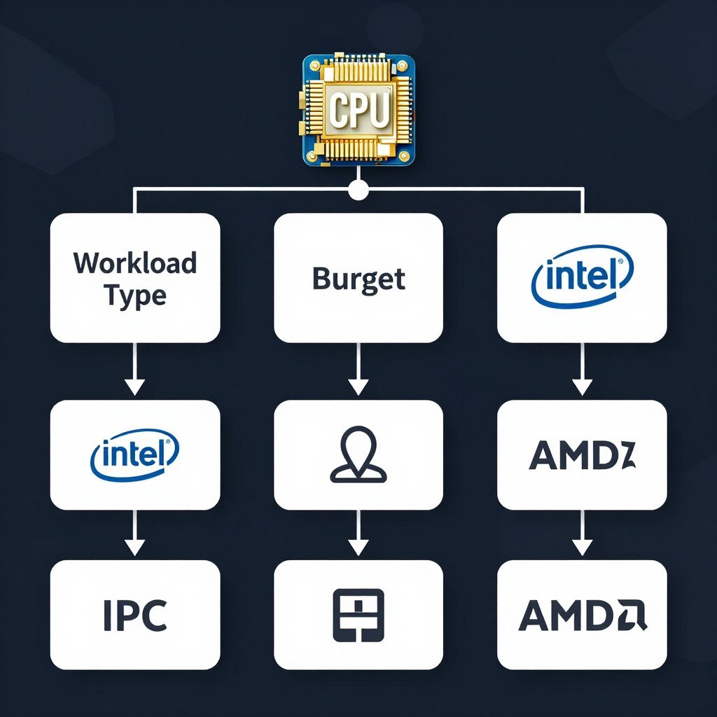 CPU shopping decision flowchart for IPC performance evaluation