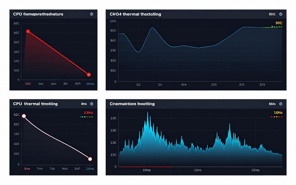 CPU temperature and clock speed correlation during gaming