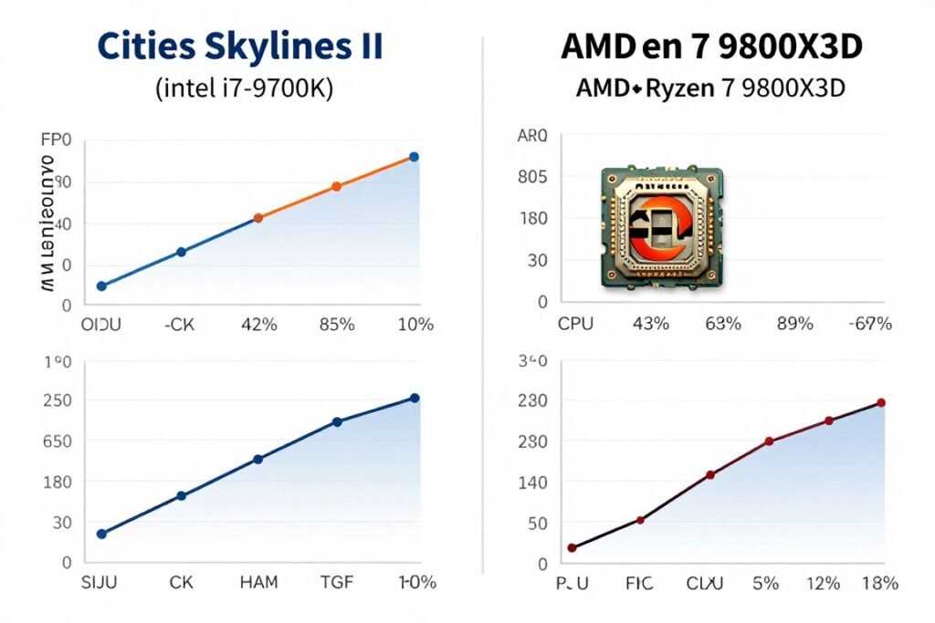 CPU upgrade comparison showing performance gains in simulation games