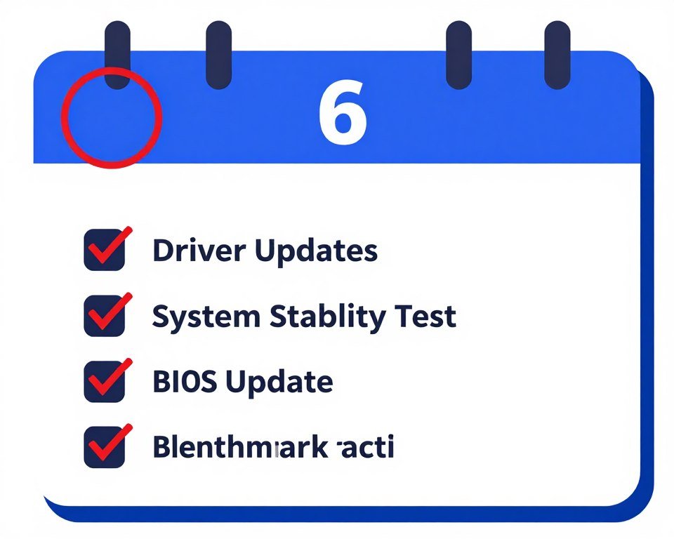 Calendar showing GTA 6 launch date with checklist of pre-launch optimization tasks