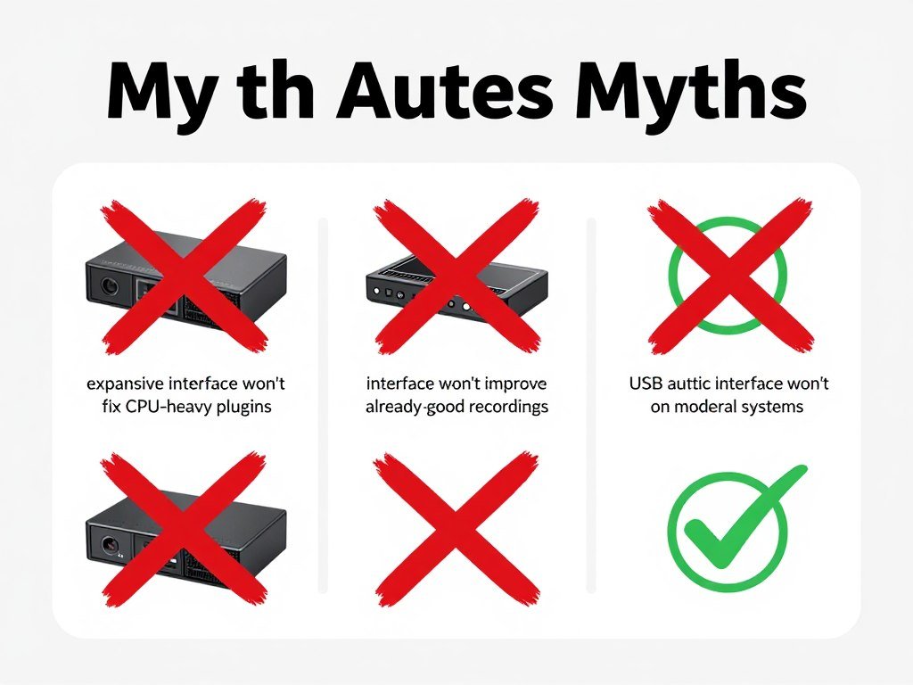 Common misconceptions about audio interfaces debunked with visual examples
